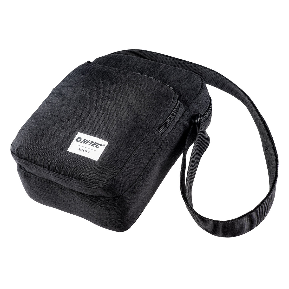 Geantă Crossbody Sidero Hi-Tec Neagră – 4L, Elemente Reflectorizante - poza 4