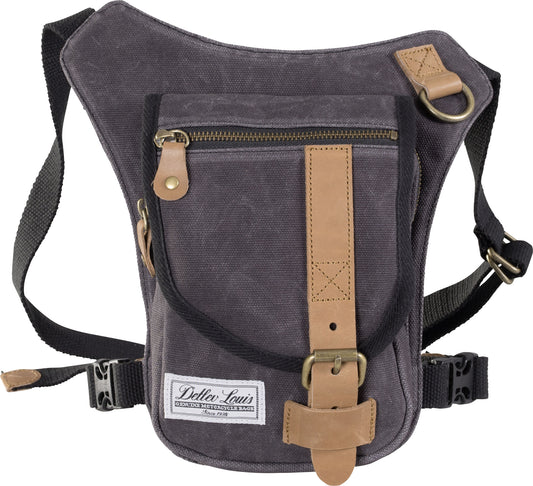 Geantă de picior Vintage Louis - Stil Retro, Canvas & Piele