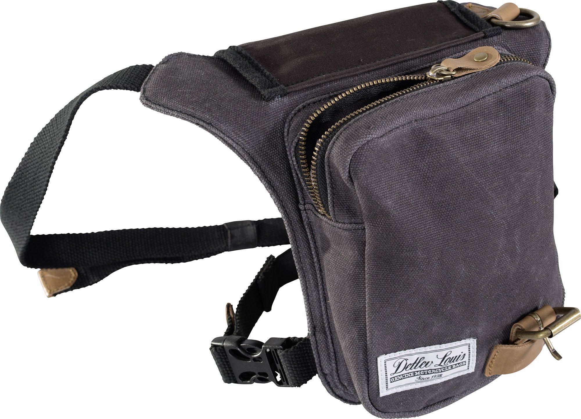 Geantă de picior Vintage Louis - Stil Retro, Canvas & Piele