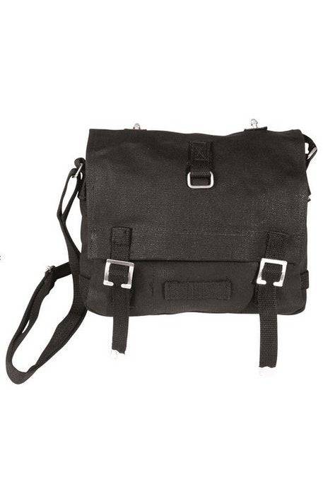 Geantă de Umăr Bundeswehr Mil-Tec – 26 x 20 x 8 cm, Bumbac, Neagră