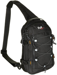 Geantă de Umăr Compact Sling Negru FoxOutdoor - Bretea Captușită, Ambidextră
