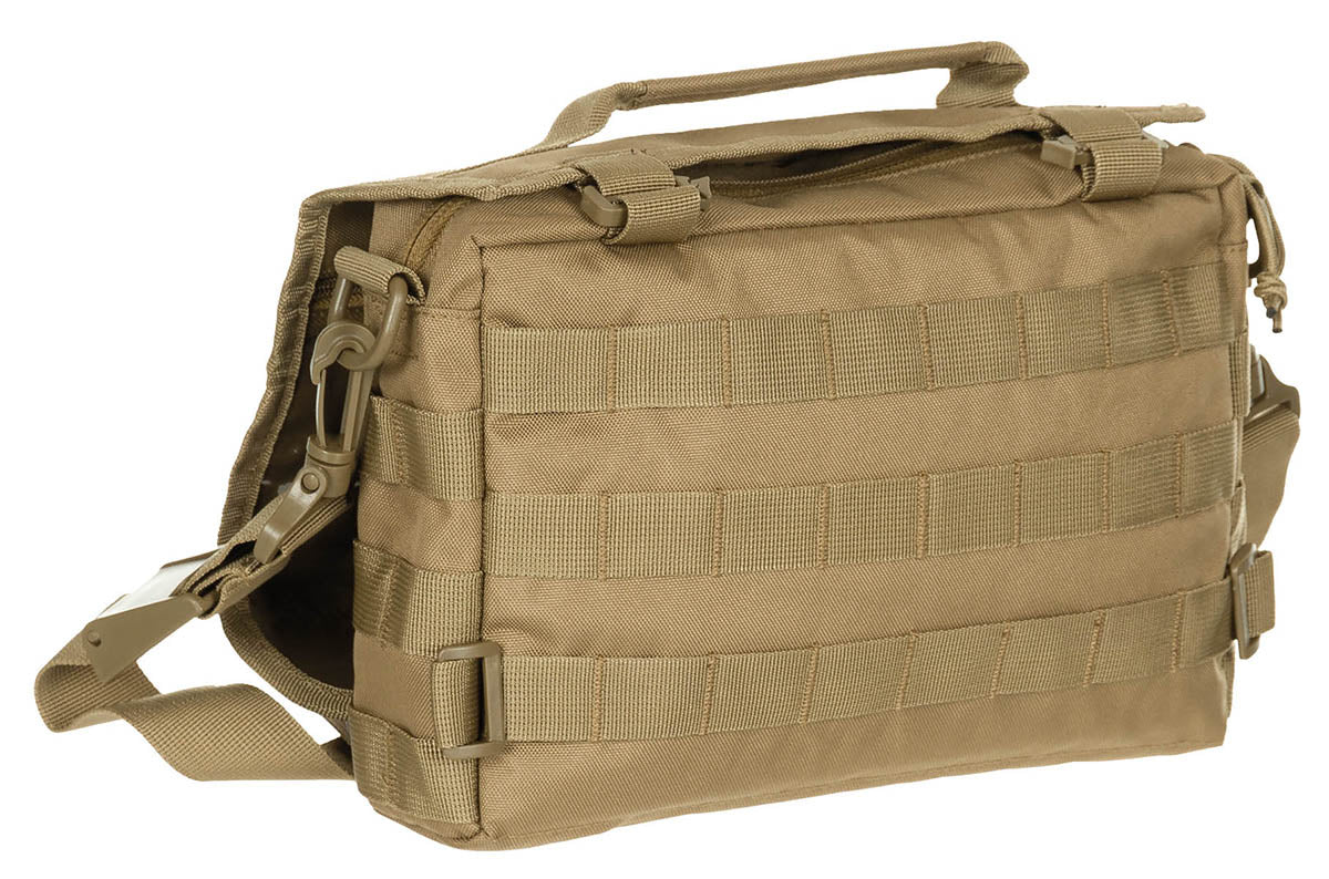 Geantă de Umăr MOLLE Coyote Tan MFH - Compartiment Căptușit, Bretea Detașabilă