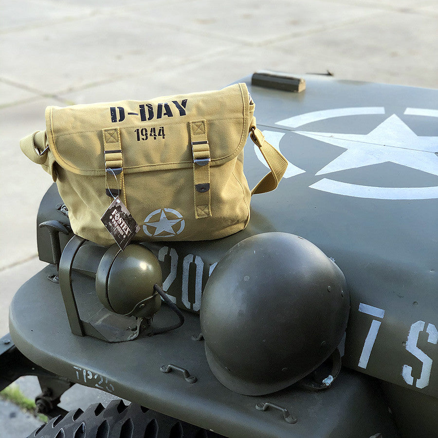 Geantă de Umăr Pukkel D-Day 1944 Khaki Fostex - Spirit D-Day, Utilitate Zilnică