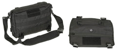 Geantă de Umăr Tactică MOLLE Negru MFH - Curea Detasabilă, Compartiment Hărți