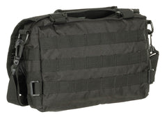 Geantă de Umăr Tactică MOLLE Negru MFH - Curea Detasabilă, Compartiment Hărți