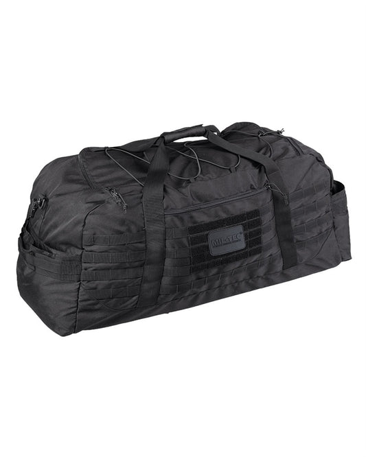 Geantă de Zbor Mil-Tec Combat LG – 105 L, MOLLE, Neagră