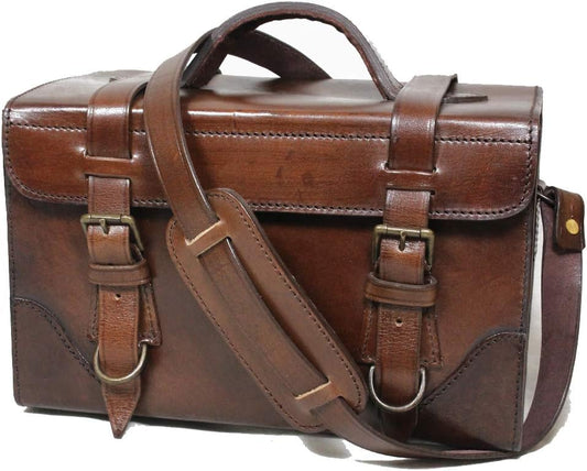 Geantă din Piele de Bivol Mil-Tec – 33 x 16 x 19,5 cm, Maro