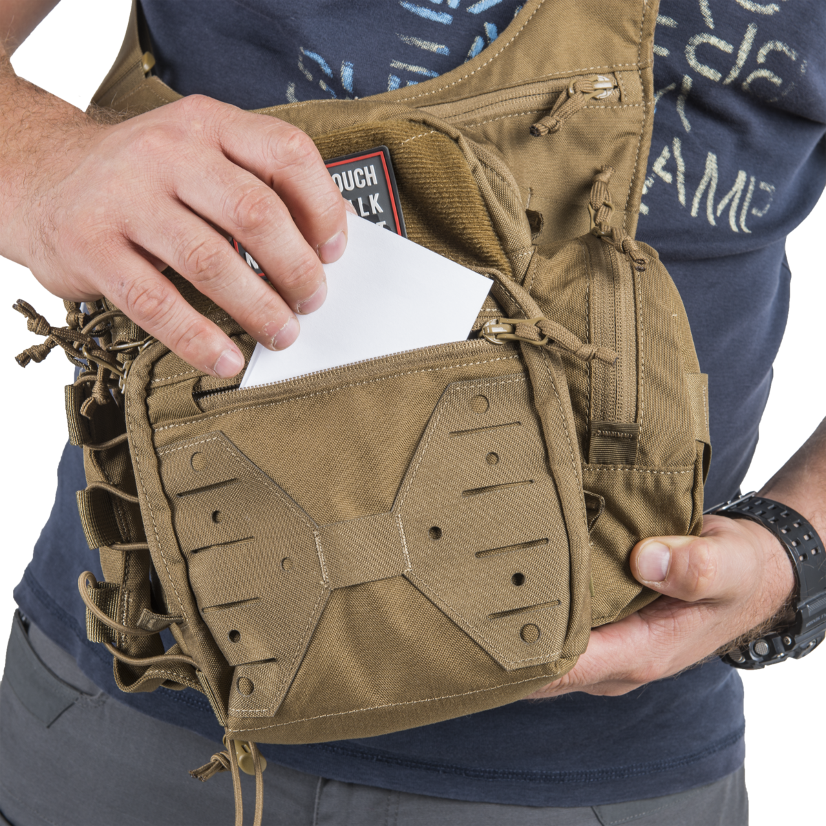 Geantă EDC Helikon-Tex SIDE BAG® Coyote Versatile Insert System