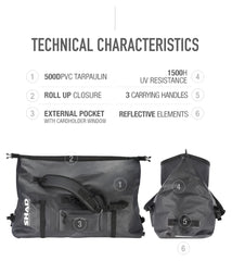 Geantă Moto Duffle SW80 Louis - Impermeabilă, 80L, Rucsac