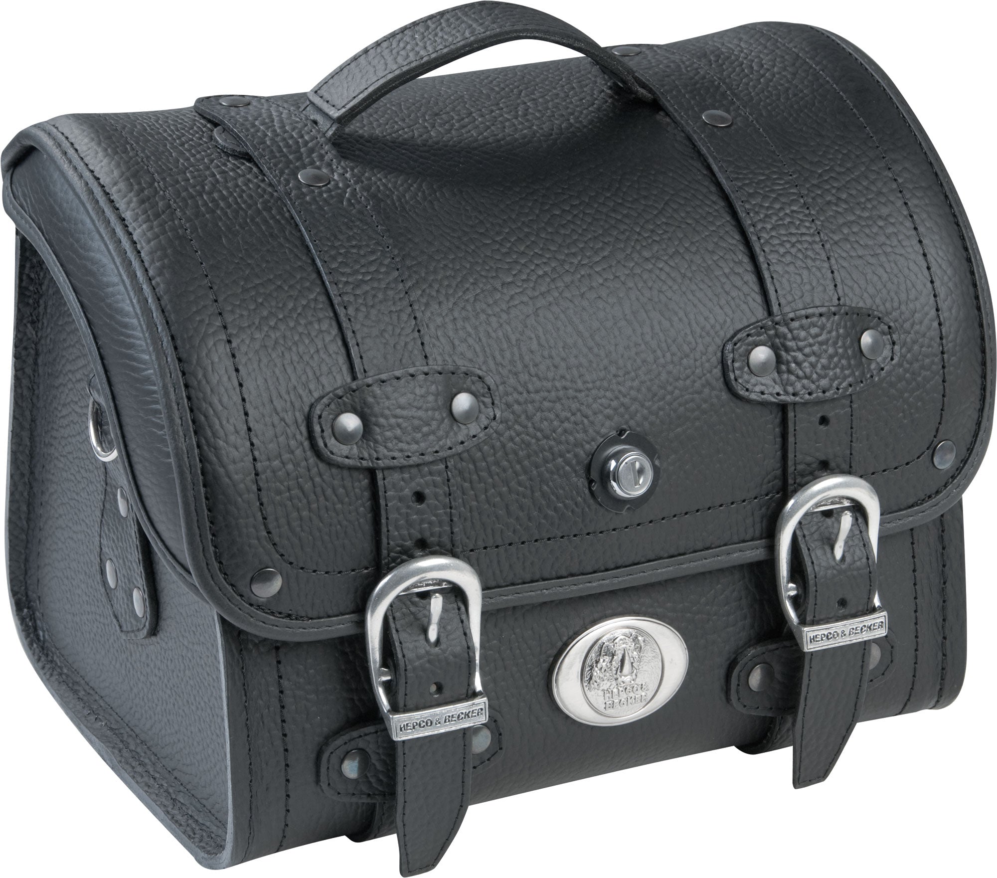 Geantă Moto H&B Smallbag Liberty - Piele, 25L, Neagră Mată