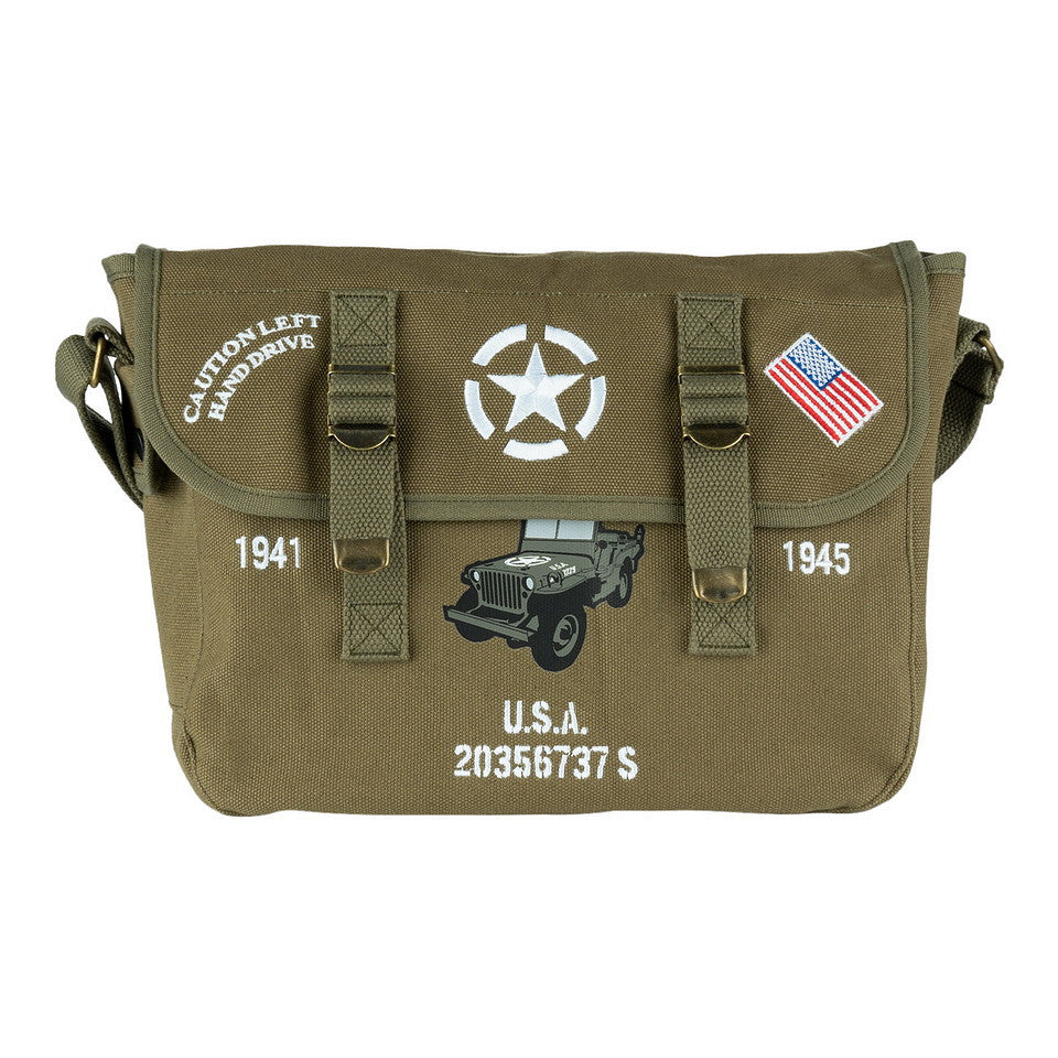 Geantă Pukkel Willys USA Verde - Autenticitate și Rezistență Legendară