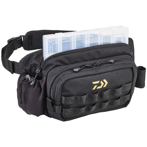 Geantă Reversibilă Daiwa Black/Gold - Spațiu Generos, Design Versatil
