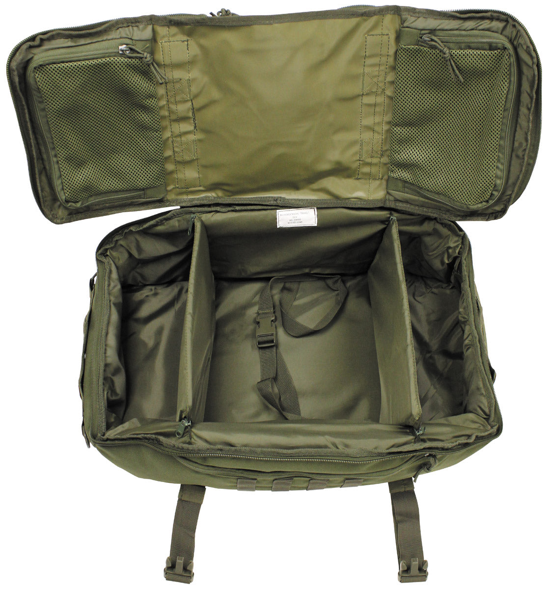 Geantă Rucsac Travel Oliv MFH - Sistem transport ajustabil, MOLLE