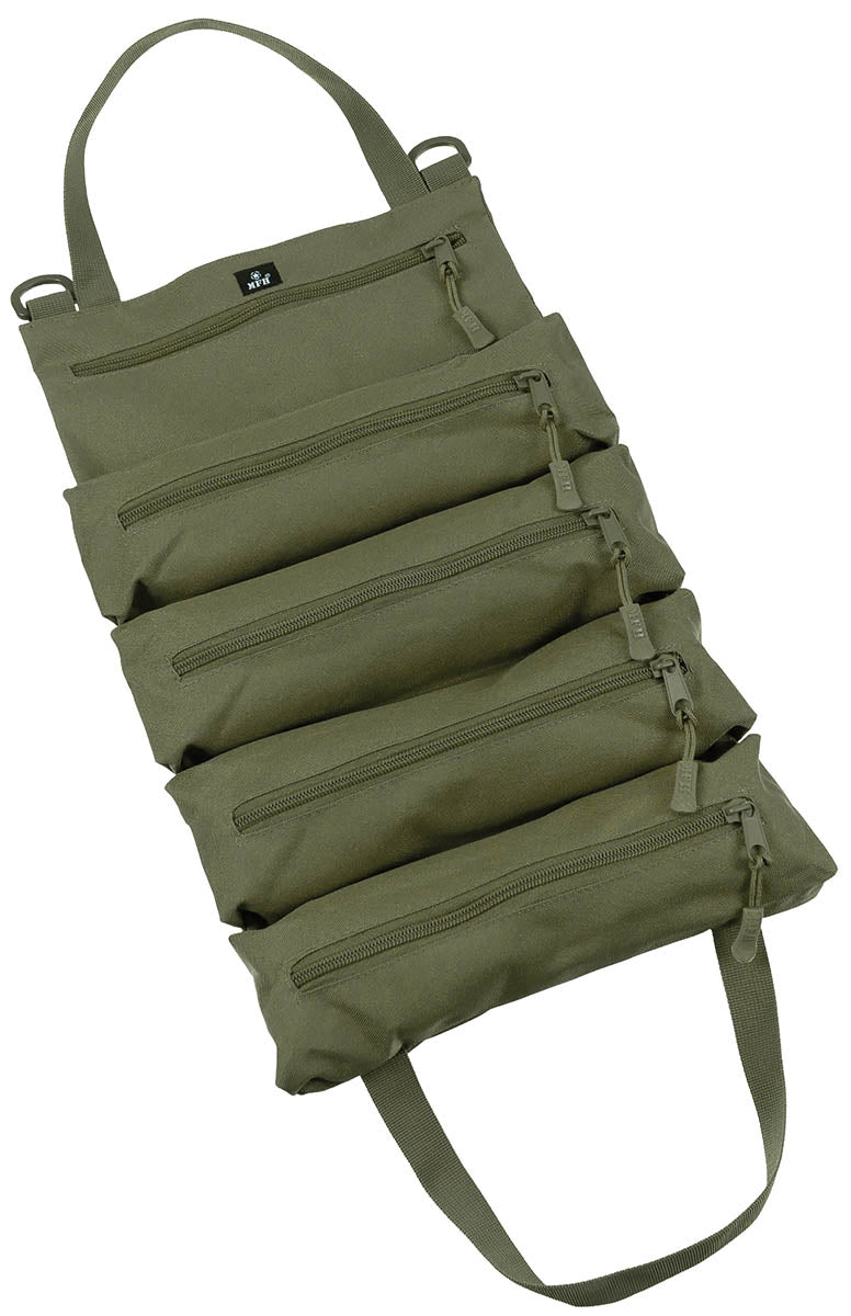 Geantă Scule Bushcraft Oliv MFH - 100% Poliester, Pliabilă