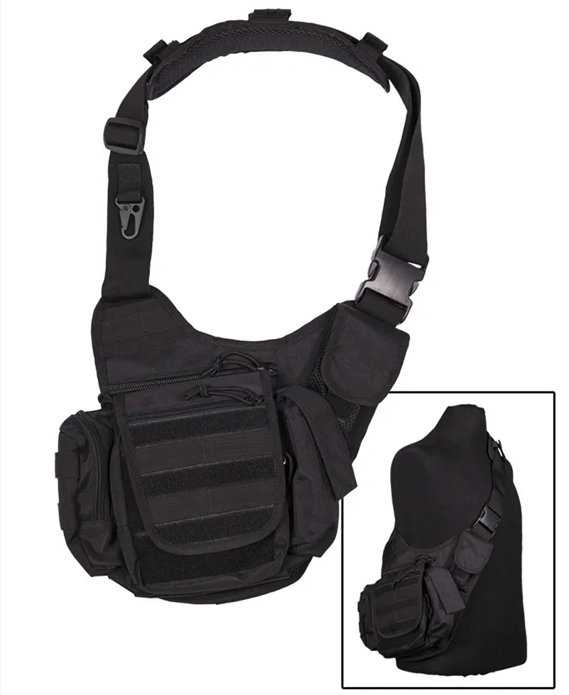 Geantă Sling Neagră Multifuncțională – Urban & EDC