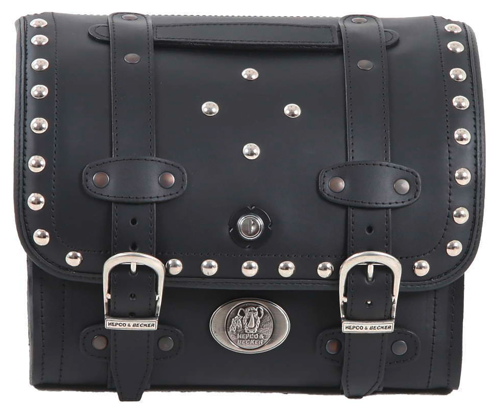 Geantă Spate Moto Buffalo Smallbag Custom Hepco & Becker - Piele, Nituri Cromate