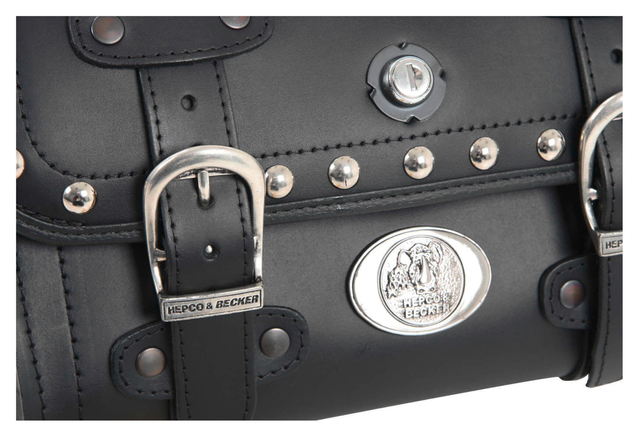 Geantă Spate Moto Buffalo Smallbag Custom Hepco & Becker - Piele, Nituri Cromate