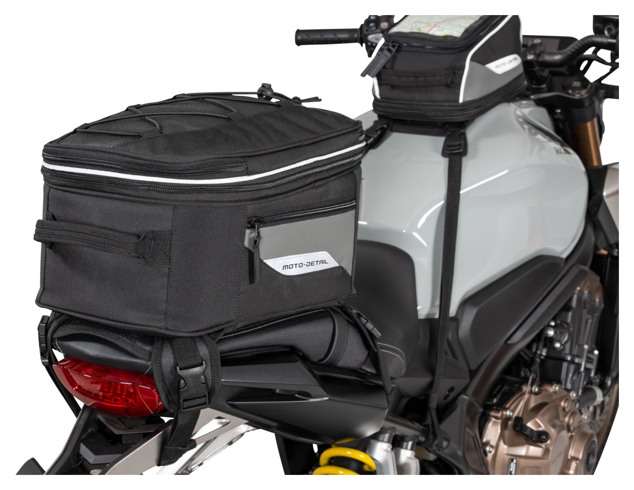 Geantă Spate Moto-Detail 28L - Extensibilă, Rezistentă la Apă