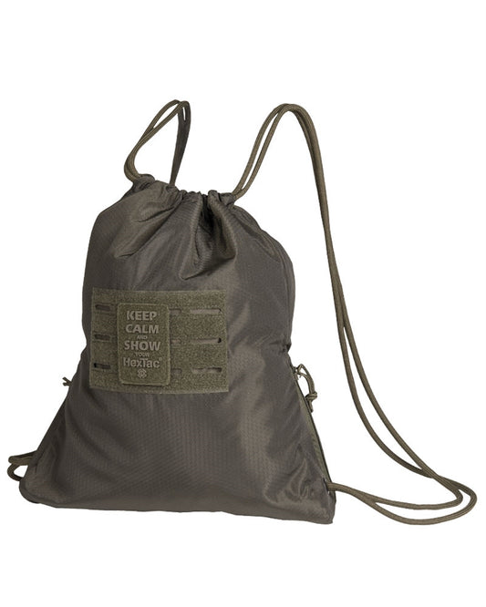 Geantă Sport Mil-Tec HexTac – 7 L, MOLLE Laser-Cut, Oliv