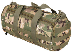 Geantă tactic rotundă MOLLE Operation Camo MFH - Bretea Detașabilă, Buzunare Laterale