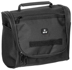 Geantă Toaletă Waschzeugtasche Negru MFH - Cârlig Suspendare, Oglindă Detașabilă