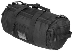 Geantă Transport Rotundă MOLLE Negru MFH - Bretea Detașabilă, Compartimente Ext.