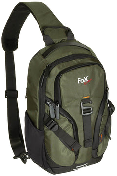 Geantă Travel Sling Oliv FoxOutdoor - Bretea ajustabilă, Spate căptușit