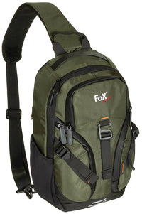 Geantă Travel Sling Oliv FoxOutdoor - Bretea ajustabilă, Spate căptușit