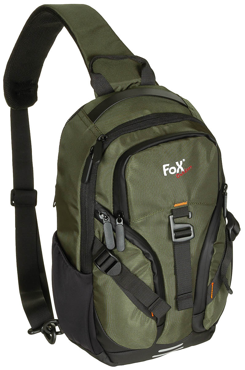Geantă Travel Sling Oliv FoxOutdoor - Bretea ajustabilă, Spate căptușit