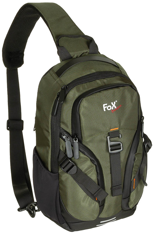 Geantă Travel Sling Oliv FoxOutdoor - Bretea ajustabilă, Spate căptușit