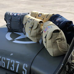 Geantă Umăr 101st Airborne D-Day Khaki Fostex - Moștenire Autentică