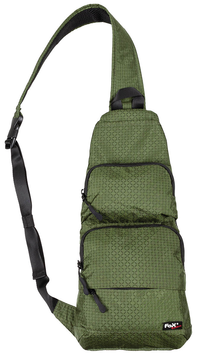 Geantă Umăr Messenger OD Green FoxOutdoor - Rip Stop, Nylon