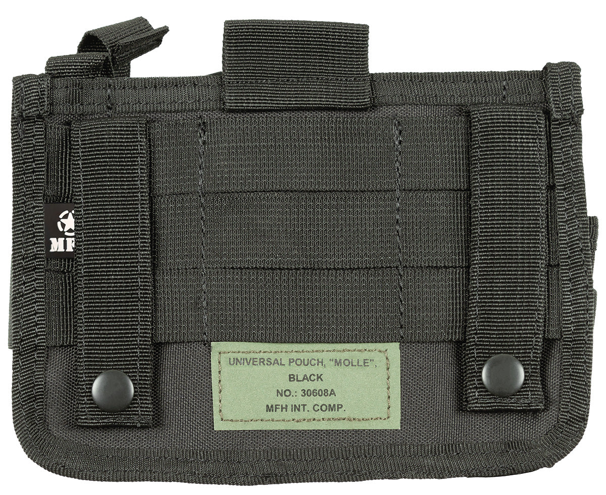 Geantă Universală MOLLE Negru MFH - Compartiment mare, 3 buzunare