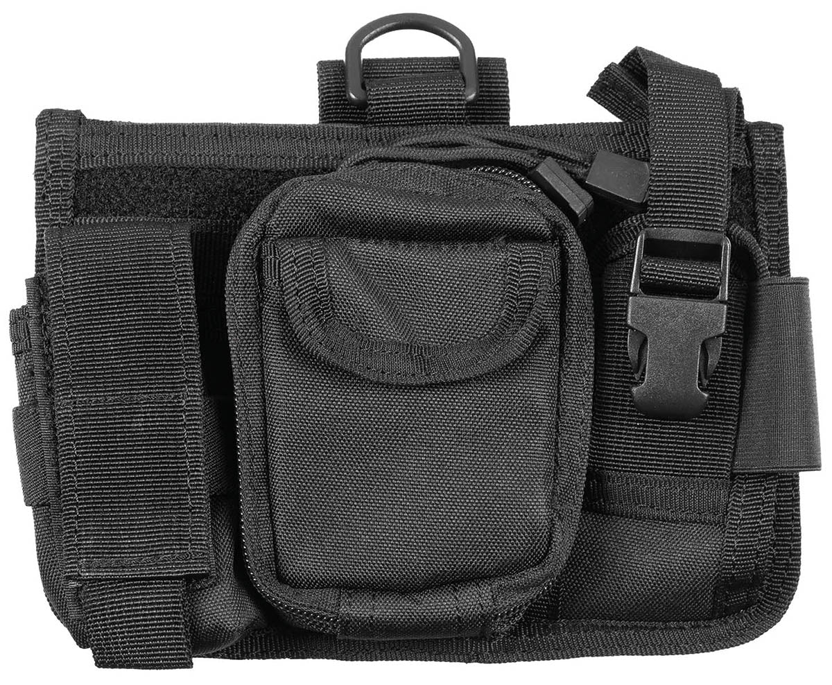 Geantă Universală MOLLE Negru MFH - Compartiment mare, 3 buzunare