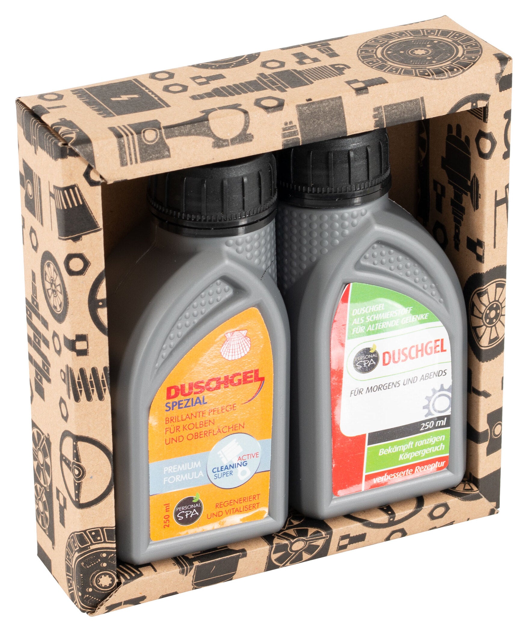 Gel de Duș Ulei de Motor - Cadou Biker - 2x250ml