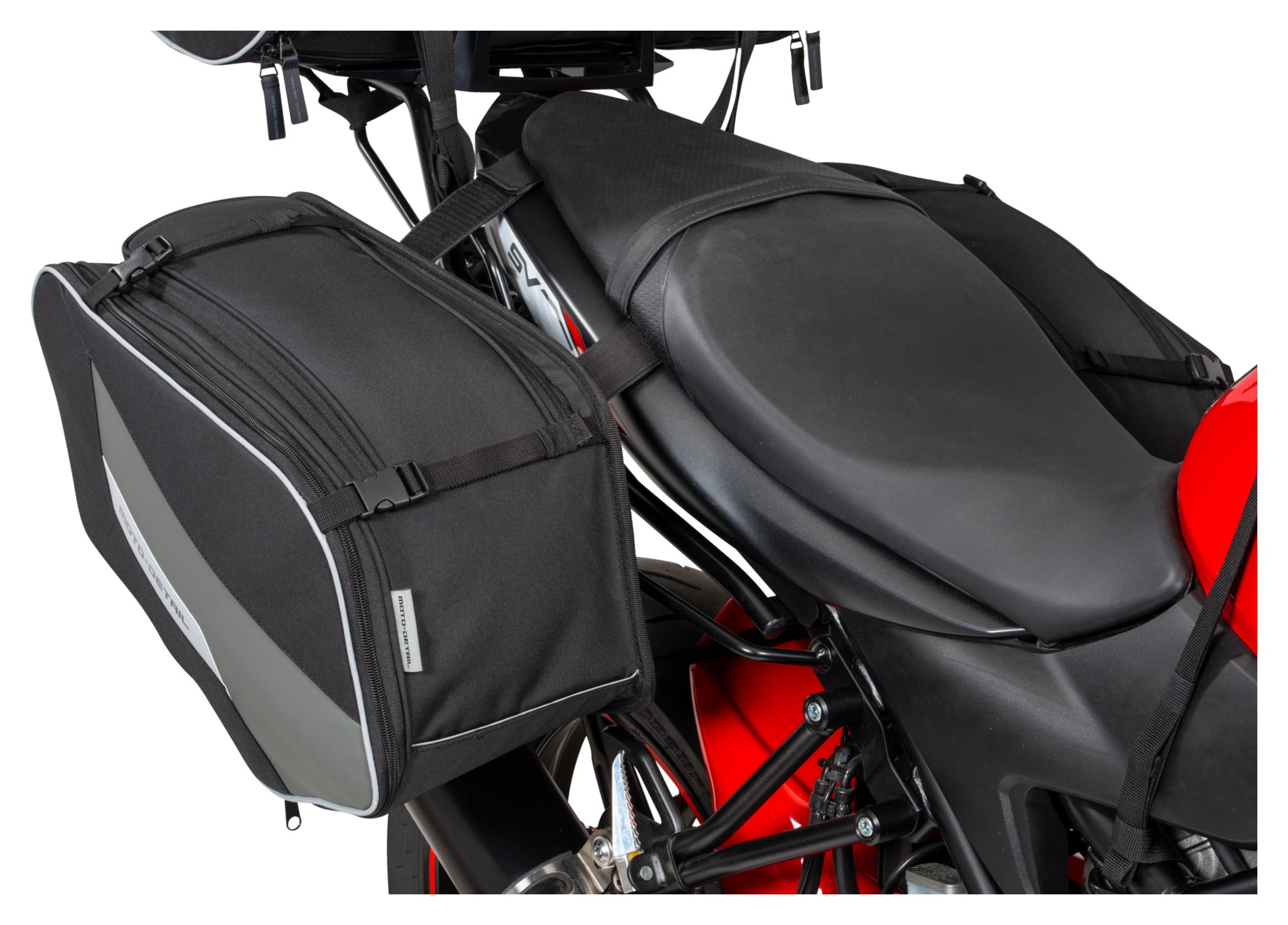Genți Laterale moto-detail - Extensibile, Rezistente la Căldură