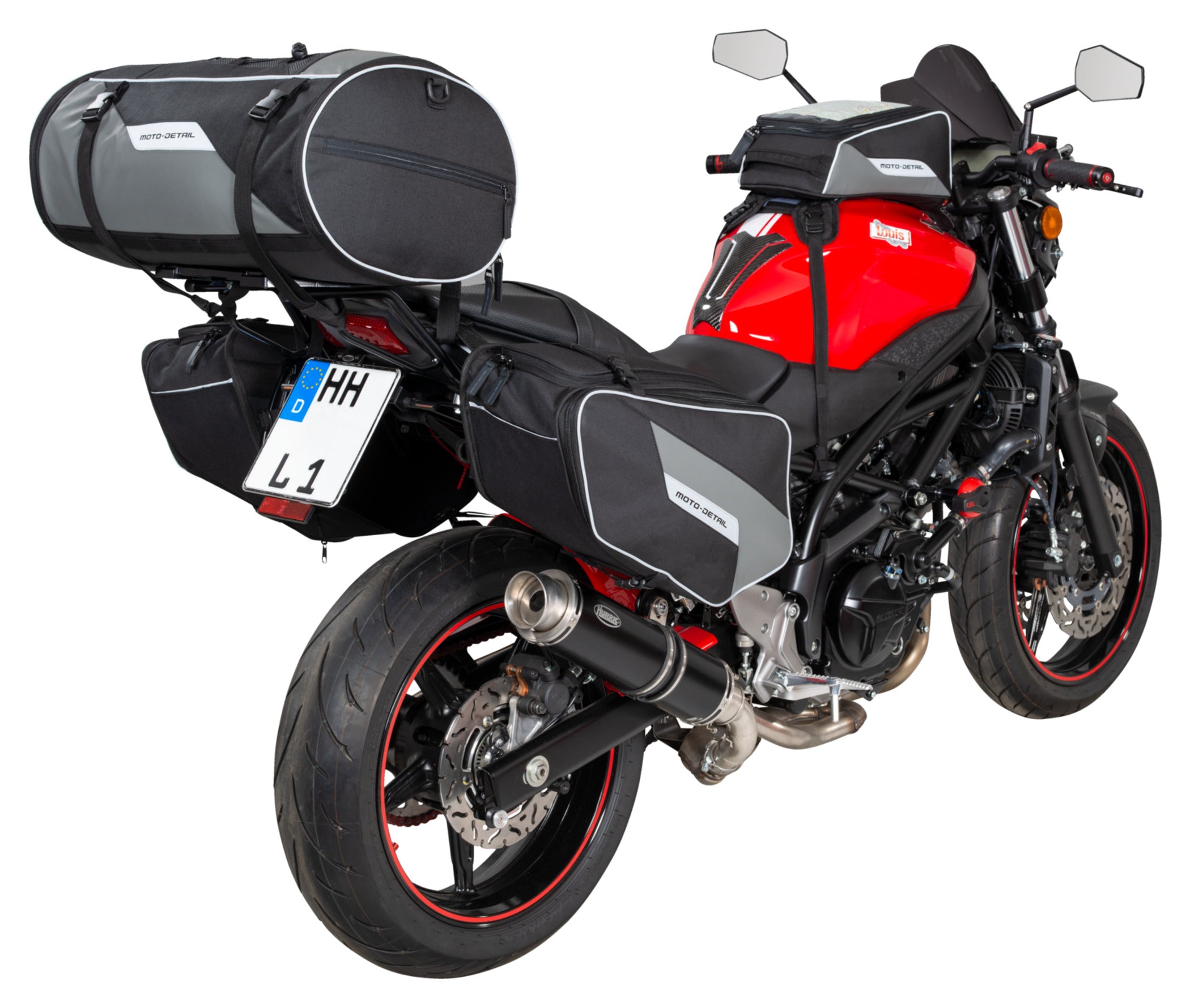 Genți Laterale moto-detail - Extensibile, Rezistente la Căldură