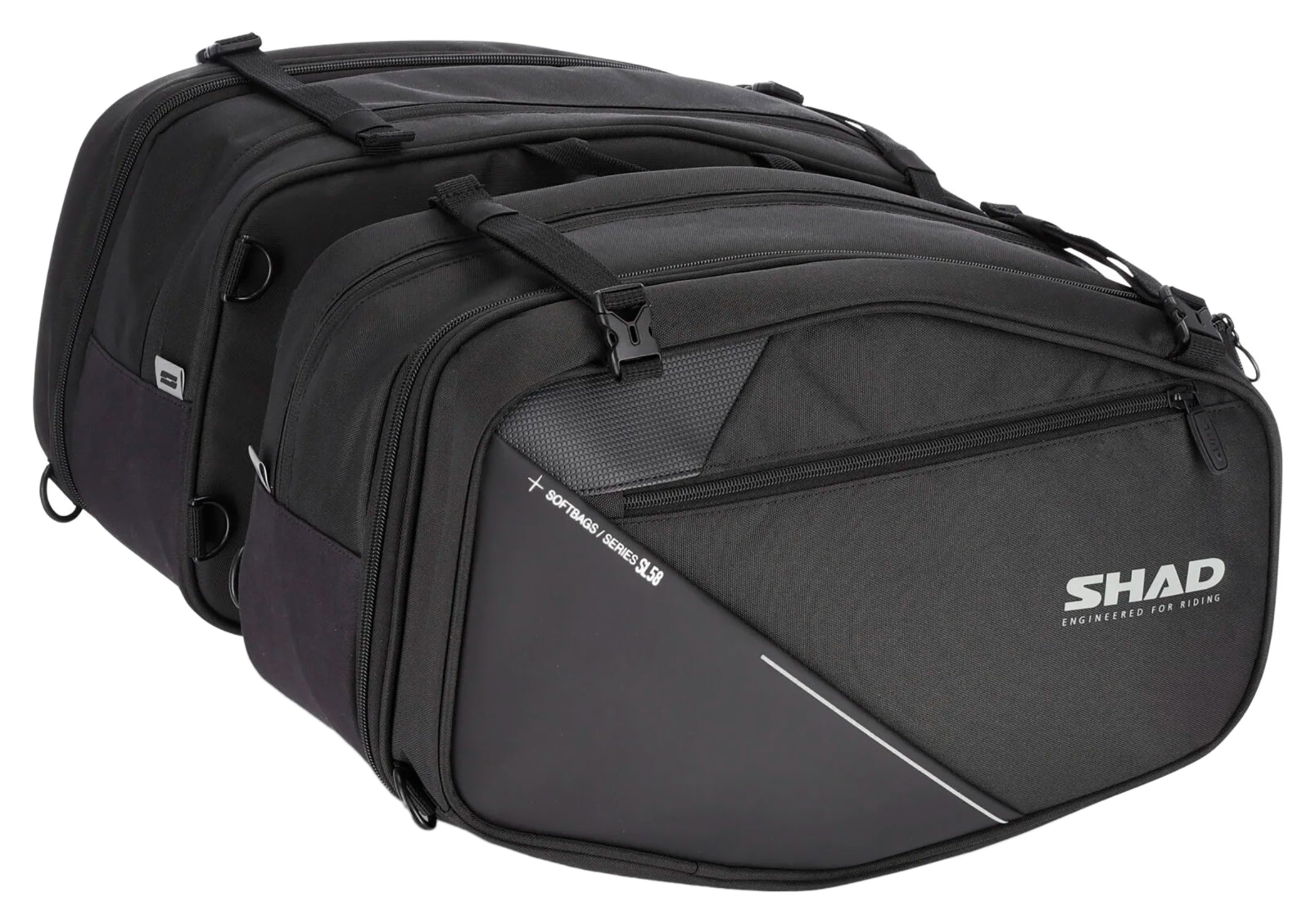 Genți Laterale Moto SL58 Shad - Extensibile, 46-58L, Impermeabile