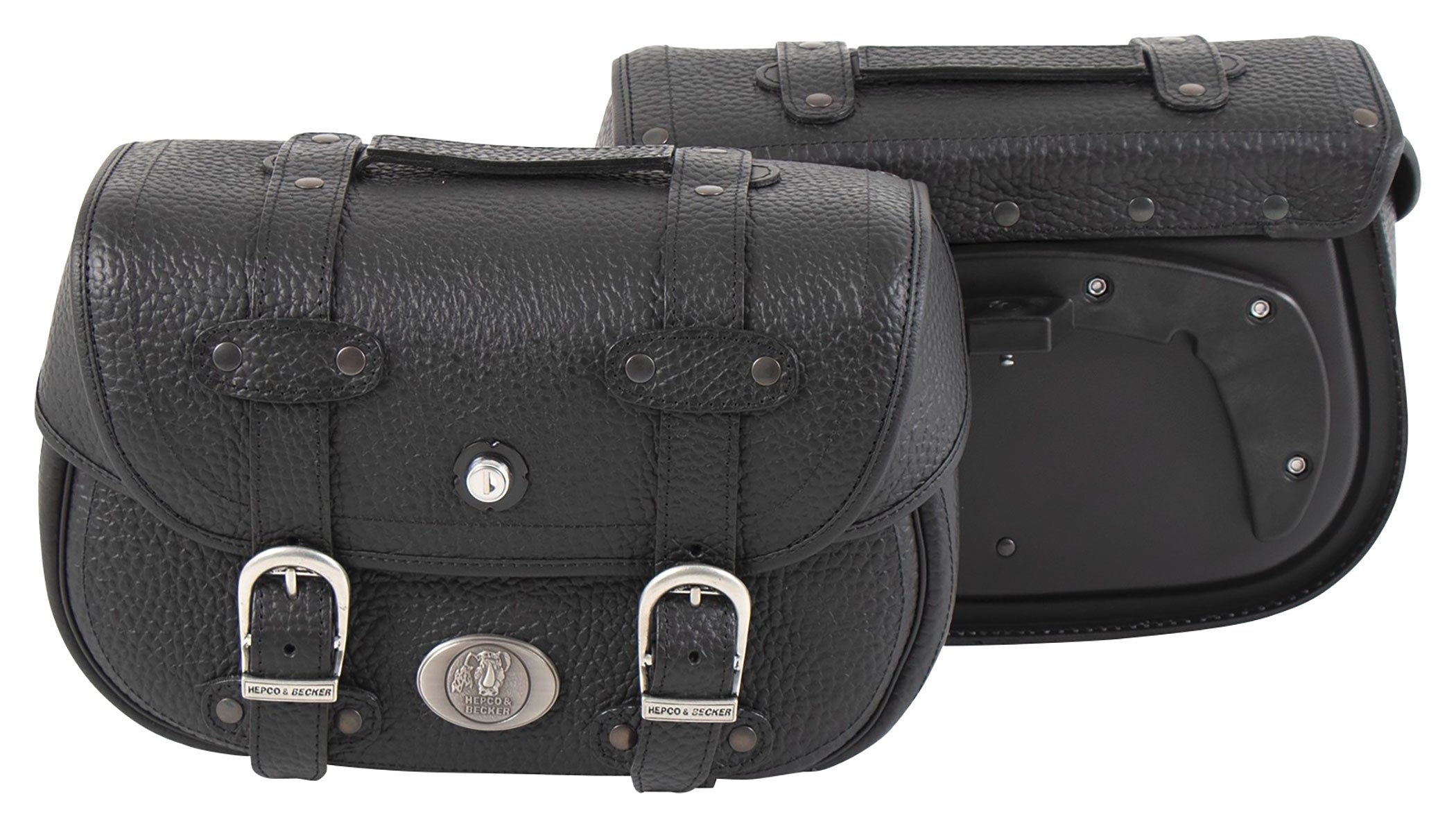 Genți laterale piele Hepco & Becker Liberty - C-Bow, Negre