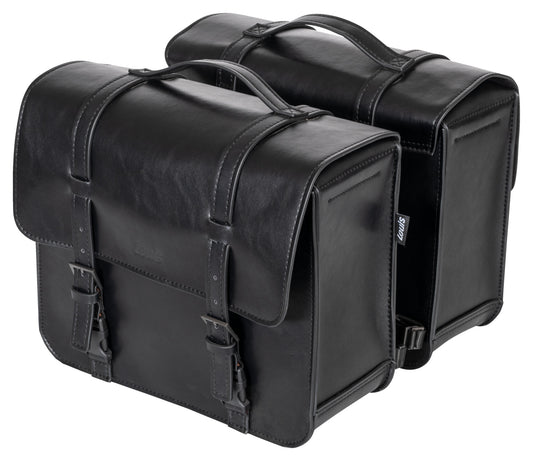 Genți Laterale Piele Louis, Volum 2x12L - Clasic & Autentic