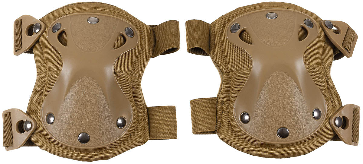 Genunchiere Defence Coyote MFHProfessional - Flexibile, Căptușeală fleece