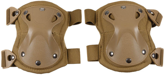 Genunchiere "Defence" Coyote MFHProfessional - Flexibile, Căptușeală fleece