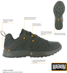 Ghete Joase Storm Trail Lite Oliv Magnum - Ușoare, Talpă Antiderapantă