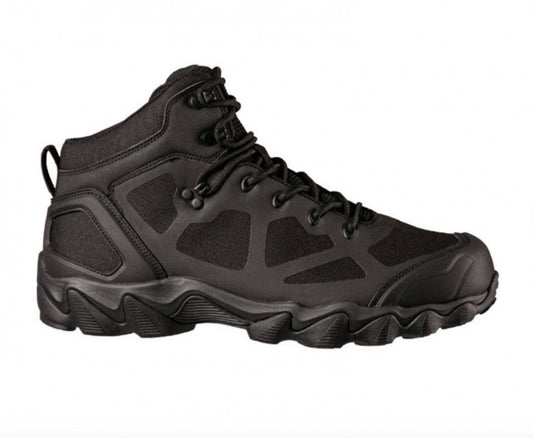 Ghete Tactice Chimera Mid – Black – Ușoare, Respirabile, cu Talpă Aderență Tip „Colți de Lup”