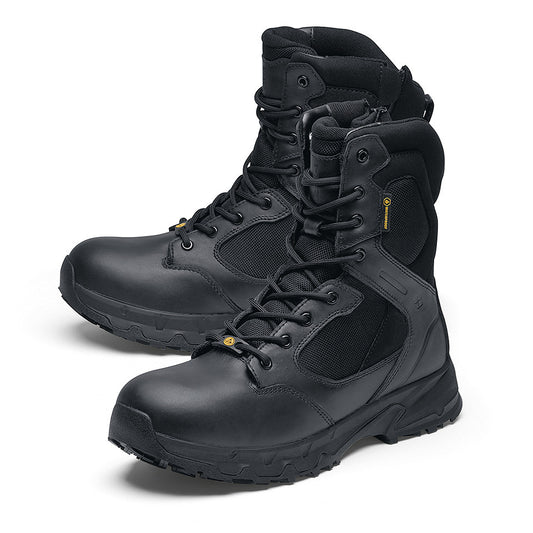 Ghete Tactice Defense High Negre SFC - Aderență Imbatabilă & Protecție ESD