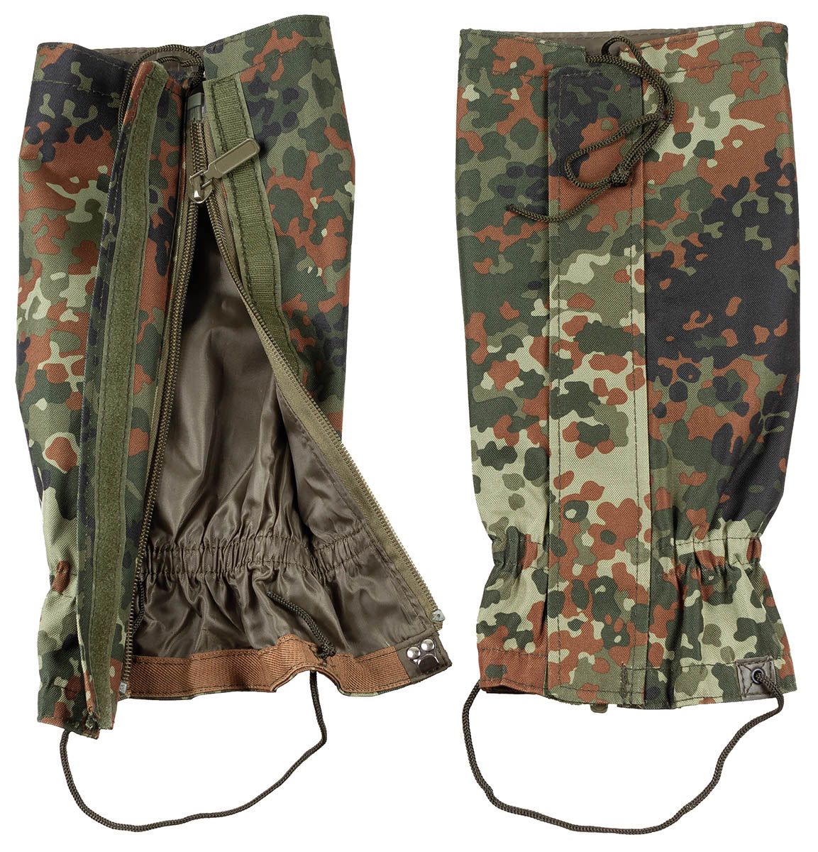 Ghetre impermeabile BW Camuflaj Flecktarn MFH - Fermoar & Arici, Poliester