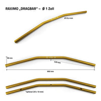 Ghidon Drag Bar Flat Raximo 1 inch - Cabluri Interne