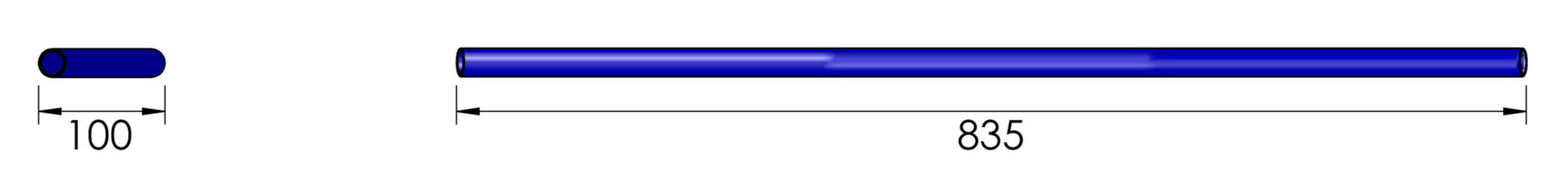 Ghidon Drag Bar Wide Stahl-Lenker Louis - Cromat/Negru, ABE