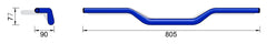 Ghidon Moto X-Bar Alu Cross Bar X00 - Aluminiu Conic, 805mm