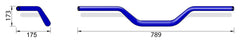 Ghidon Naked Bike X-Bar Alu X02, L:789mm - Rigiditate Sporită